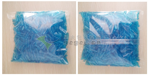 不規(guī)則塑料件數(shù)粒包裝機樣品